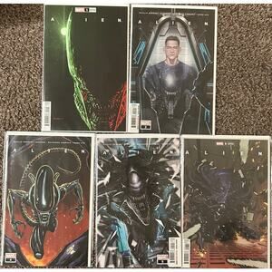 Alien #1V, 2, 4, 5, 6V (2021 Marvel) Lot of 5 - 3 KEY ISSUES Alpha Alien